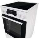 Gorenje | Cooker | GECS5C70WA | Hob type Vitroceramic | Oven type Electric | White | Width 50 cm | Grilling | LED | Depth 59.4 c