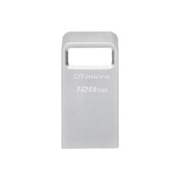 Kingston USB 3.2 Flash Drive DataTraveler micro 128 GB, USB 3.2, srebrny