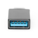 Male | 24 pin USB-C | Female | 9 pin USB Type A | Black