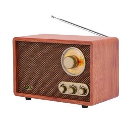 Adler Retro Radio AD 1171 10 W, brązowy, Bluetooth