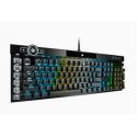Corsair | K100 RGB Optical | Mechanical Gaming Keyboard | Mechanical Gaming Keyboard | US | Wired | Black/Red