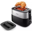 Philips | HD2517/90 Daily Collection | Toaster | Power 830 W | Number of slots 2 | Housing material Plastic | Black/Stainless St