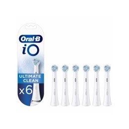 Oral-B Wymienne główki do szczoteczki do zębów iO Ultimate Clean Dla dorosłych, Ilość główek w zestawie 6, Biały