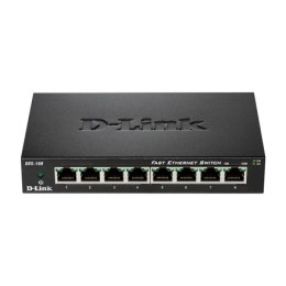 D-Link Ethernet Switch DES-108/E Niezarządzany, Desktop, 10/100 Mbps (RJ-45) ilość portów 8