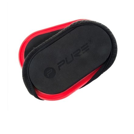 Pure2Improve | Slide Pads (Set of 2 pcs) | Black/Red