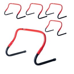 Pure2Improve Sprint Hurdles (Set of 5 pcs) 49.2 x 36 x 15.4 cm, Red, Plastic