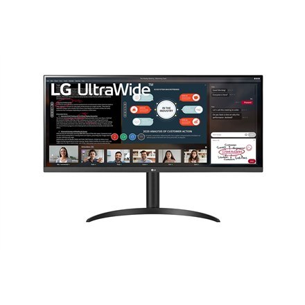 LG | 34WP550-B | 34 "" | IPS | UltraWide Full HD | 21:9 | 5 ms | 200 cd/m² | Black | Headphone Out | HDMI ports quantity 2 | 75 