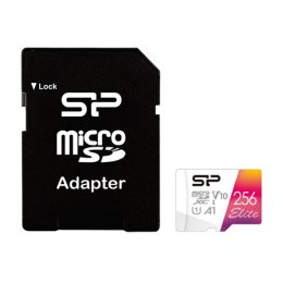 Karta pamięci Silicon Power microSDHC UHS-I Elite 256 GB, microSDHC/SDXC, pamięć Flash klasa 10