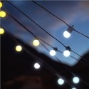 Twinkly | Festoon Smart LED Lights 40 AWW (Gold+Silver) G45 bulbs, 20m | AWW - Cool to Warm white