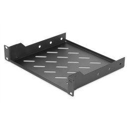 Digitus | 1U fixed shelf | DN-10-TRAY-2-B | Black | Perfect for storage of components which are not 254 mm (10