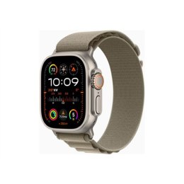 Apple Ultra 2 Inteligentny zegarek 4G Tytan klasy lotniczej Oliwkowy 49 mm Odbiornik Apple Pay GPS/GLONASS/Galileo/BeiDou/QZSS W