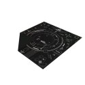 GENESIS Tellur 400 Square Hud Protective Floor Mat, 100cm, Black