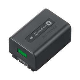 Sony Compact V-series InfoLITHIUM™ rechargeable battery with 7.3V mean output and 6.9Wh (950mAh) capacity. NP-FV50A