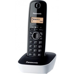 Panasonic Cordless KX-TG1611FXW Black/White, Caller ID, Phonebook capacity 50 entries, Built-in display, Wireless connection,