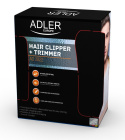Adler | AD 2822 Hair clipper + trimmer, 18 hair clipping lengths, Thinning out function, Stainless steel blades, Black | Hair cl