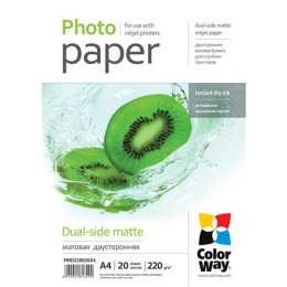 ColorWay Matte Dual-Side Photo Paper, 20 sheets, A4, 220 g/m?