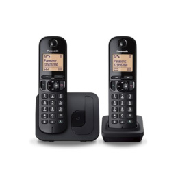 Panasonic Cordless KX-TGC212FXB Black, wbudowany wyświetlacz, pojemność książki telefonicznej 50 wpisów, głośnik, identyfikator 