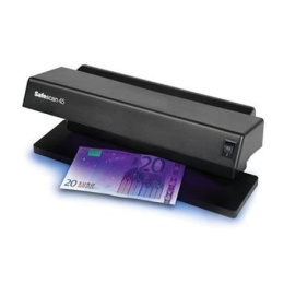 SAFESCAN 45 UV Counterfeit Detector Black, Odpowiedni dla banknotów, dokumentów tożsamości, Liczba punktów detekcji 1
