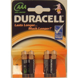 Duracell AAA/LR03, Alkaline Basic MN2400, 4 szt.