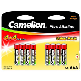 Camelion AAA/LR03, Plus Alkaline, 8 szt.