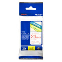 Brother | 252 | Laminated tape | Thermal | Red on white | Roll (2.4 cm x 8 m)