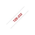 Brother | 232 | Laminated tape | Thermal | Red on white | Roll (1.2 cm x 8 m)