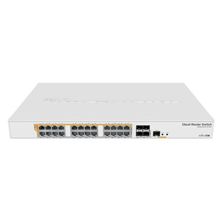 MikroTik | CRS328-24P-4S+RM Gigabit Ethernet POE/POE+ router/switch | 12 month(s) | PoE/Poe+ ports quantity 24 | Power supply ty