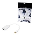 Logilink Video adapter | 19 pin HDMI Type A | Female | Mini DisplayPort | Male | White | 0.1 m