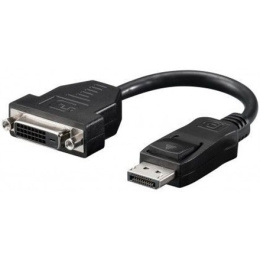 Goobay | Display adapter | Female | 24+1 pin digital DVI | Male | 20 pin DisplayPort | Black
