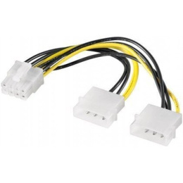 Goobay | Power adapter | Male | 8 pin PCI Express power | Male | 4 PIN internal power