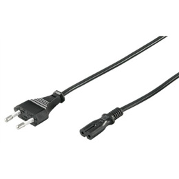 Goobay | Power cable | Power IEC 60320 C7 | Europlug (power CEE 7/16) | 1.5 m | Black