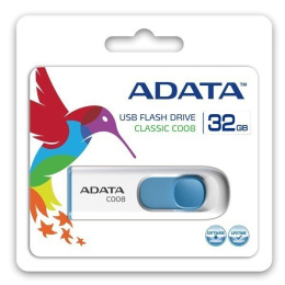 ADATA C008 32 GB, USB 2.0, White/Blue