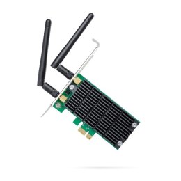 TP-LINK Archer T4E, dwuzakresowa karta PCI Express 2,4GHz/5GHz, 802.11ac, 300+867 Mb/s, 2xodłączane anteny