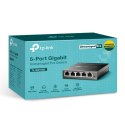 TP-LINK | Switch | TL-SG105E | Web managed | Wall mountable | 1 Gbps (RJ-45) ports quantity 5 | Power supply type External | 36 