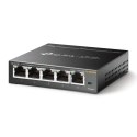 TP-LINK | Switch | TL-SG105E | Web managed | Wall mountable | 1 Gbps (RJ-45) ports quantity 5 | Power supply type External | 36 