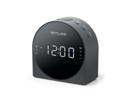 Muse Dual Alarm Clock radio PLL M-185CR AUX in,