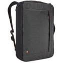 Case Logic | Fits up to size 15.6 "" | Era Hybrid Briefcase | Messenger - Briefcase/Backpack | Obsidian | Shoulder strap