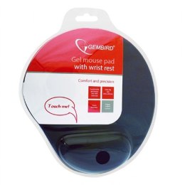 Gembird MP-GEL-B Gel mouse pad with wrist support, blue Blue, Gel mouse pad