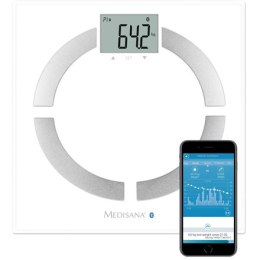 Medisana BS 444 Body Analysis Scale, Stainless Steel, Bluetooth
