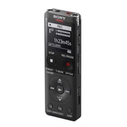 Cyfrowy dyktafon Sony ICD-UX570 LCD, czarny, odtwarzanie MP3